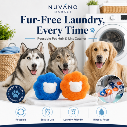 Reusable Pet Hair & Lint Catcher for Laundry