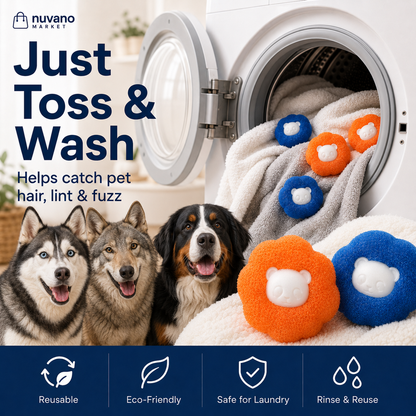 Reusable Pet Hair & Lint Catcher for Laundry