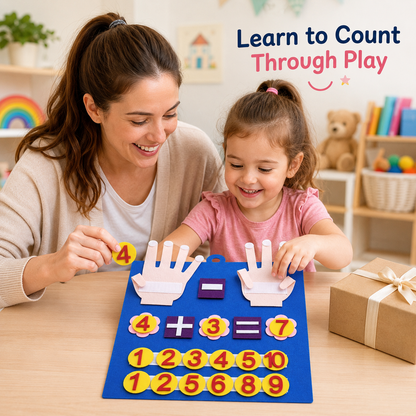 Montessori-Inspired Felt Counting & Math Learning Set – 20 Pieces