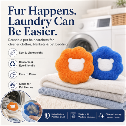 Reusable Pet Hair & Lint Catcher for Laundry