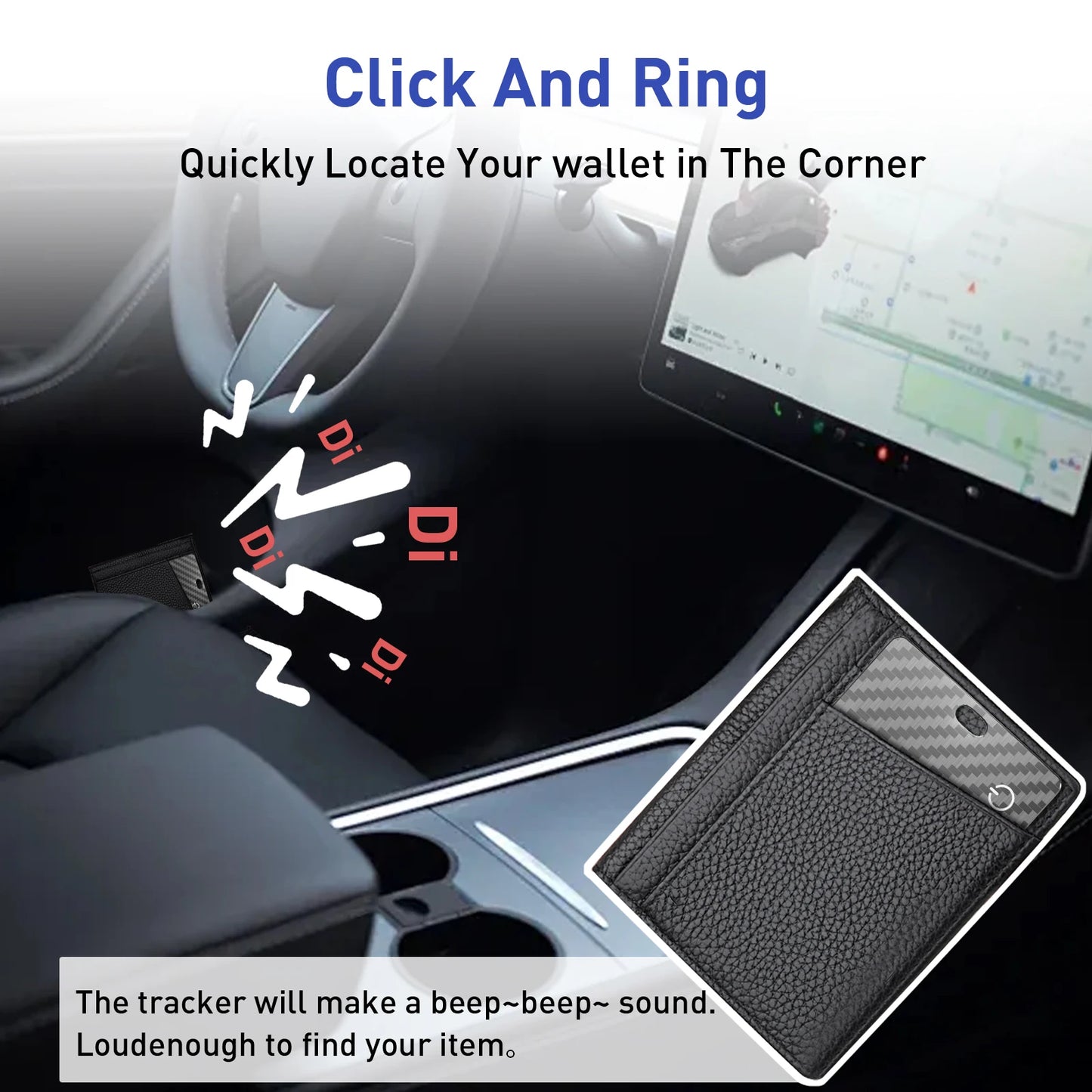 1/2-Pack Smart Air Tag GPS Tracking Card for IOS and Android - Lost and Found Alert Device. Wallet/Card Locator Smart Card.